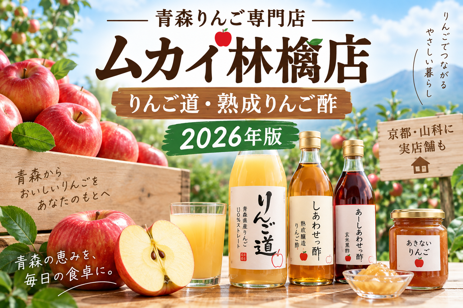 青森りんご専門店「ムカイ林檎店」とは？｜産地直送りんご・りんご道・熟成りんご酢を解説【2026年】
